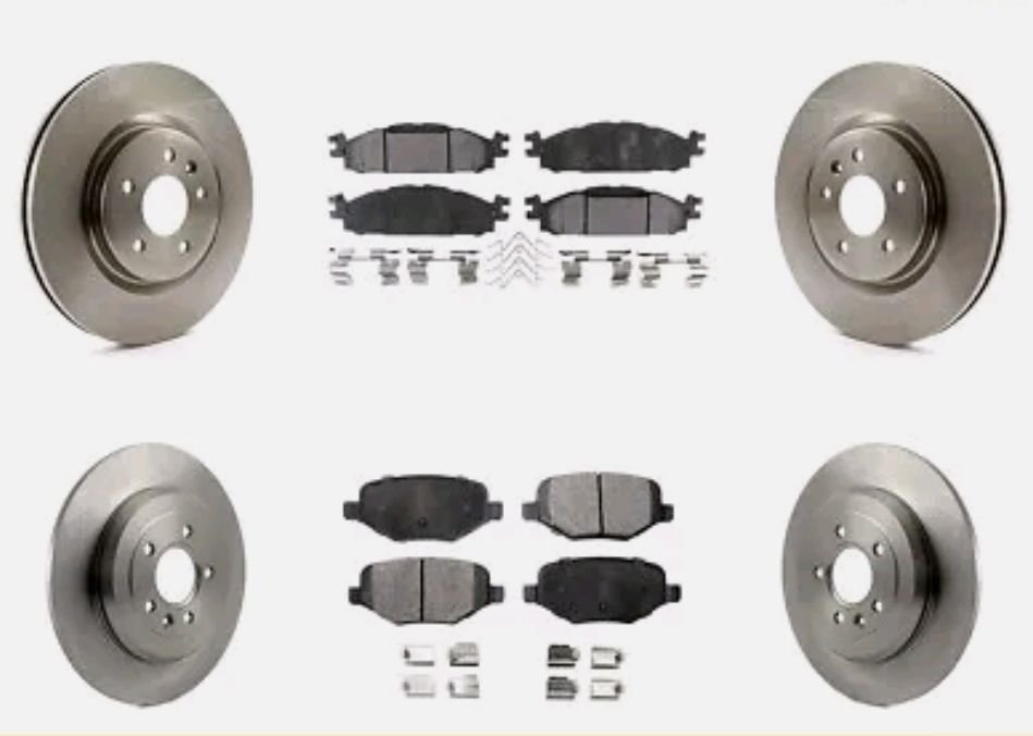 Acura MDX Brake Kit Package Front And Rear Premium Coated Rotors And