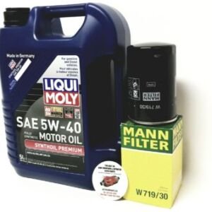 Audi A4Q/2WD 1.8T LIQUI MOLY 5W40 OIL CHANGE SERVICE KIT 1996 1997 1998 1999 2000 2001 2002 2003 2004 2005