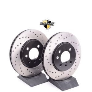 Mazda Speed 6 2.3L Rear Cross Drilled Rotors Only 2006 2007