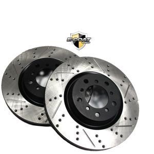 Acura Integra GSR 1.8L Front Cross Drilled/Slotted Rotors Only 1990 1991 1992 1993 1994 1995 1996 1997 1998 1999 2000 2001