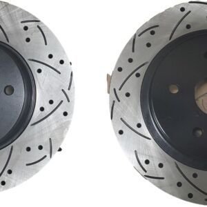 Acura RDX Perforance Front Cross Drilled/Slotted Rotors Only 2007 2008 2009 2010 2011 2012