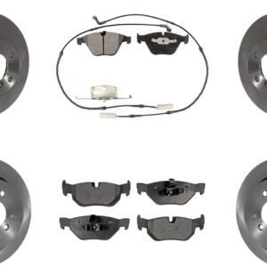 Bmw X5 Drive35i/xDrive35d/xDrive35i Brake Kit Package Front and Rear E-Coated Rotors and Front and Rear Ceramic Brake Pad Set 2014 2015 2016