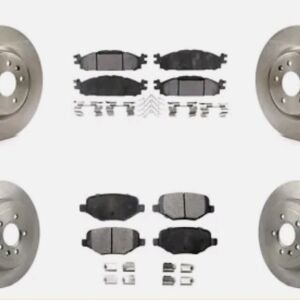 BMW 528xi/i Premium Brake Kit Package Front and Rear Rotors and Premium Brake Pad Set 2008 2009 2010