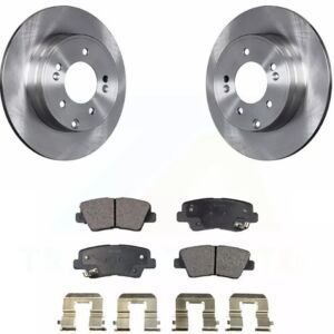 Ford	Mustang V6 Premium Front Brake Kit with Premium Coated Rotors and Front Premium Brake Pad Set 1996  1997 1998 1999 2000 2001 2002 2003 2004