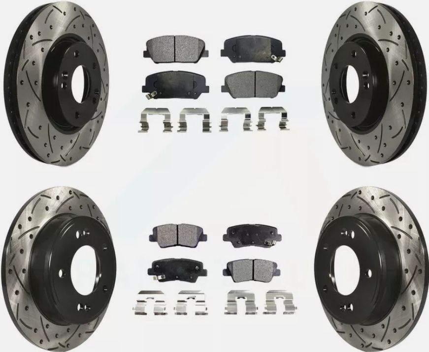 Acura Mdx Brake Kit Package Front And Rear Premium Perforance Cross