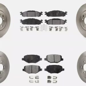 Kia Sorento Premium Front and Rear Rotors and Front and Rear Premium Brake Pad Set 2014 2015 2016 2017 2018 2019
