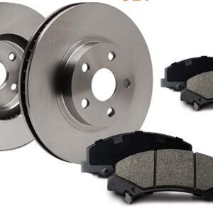 Acura Mdx Brake Kit Package Front and Coated Rotors and Front Ceramic Brake Pad Set 2007 2008 2009 2010 2011 2012 2013